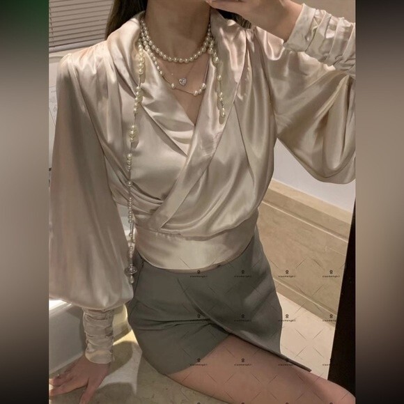 ZIMMERMANN Silk wrap blouse - Picture 4 of 6